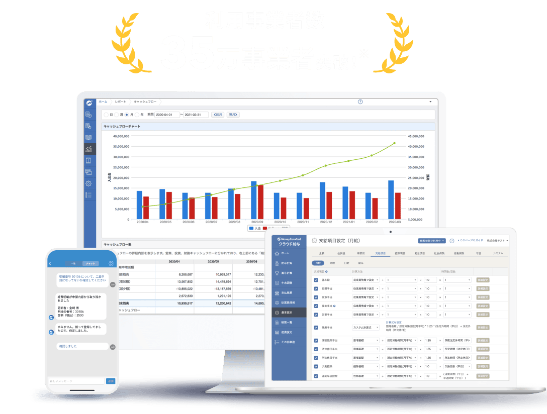 利用事業者数35万事業者突破!